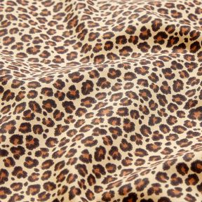 Bomullstyg Kretong Leo Klein – beige/brun, 