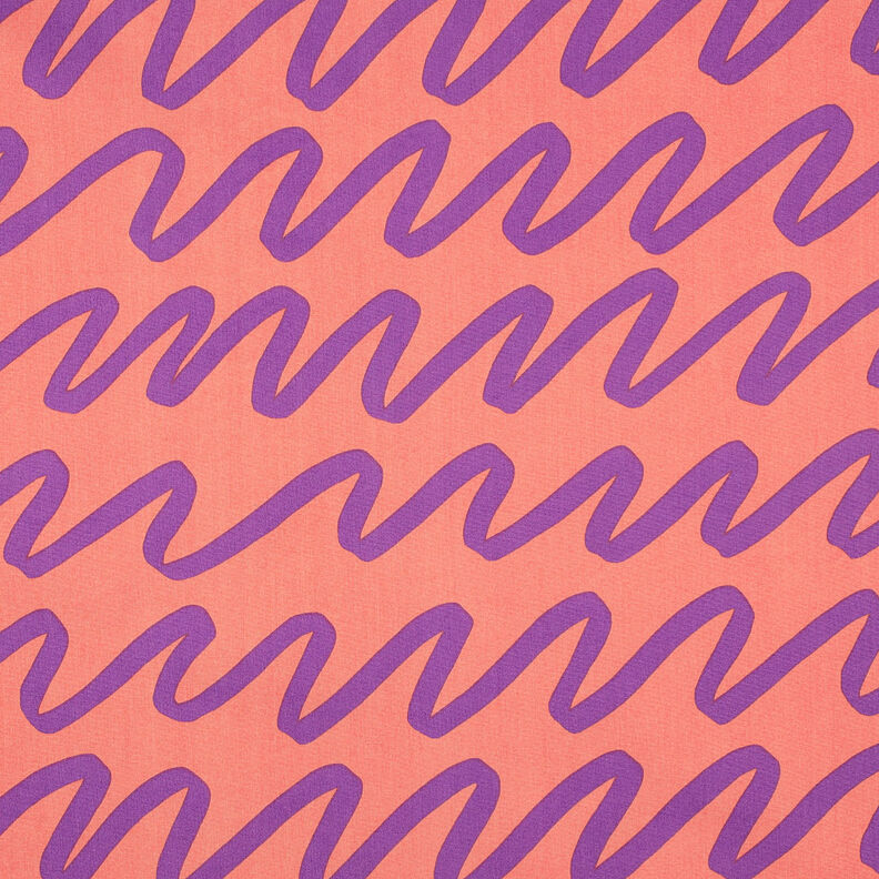 Bomullspoplin Making Waves | Nerida Hansen – korall,  image number 1