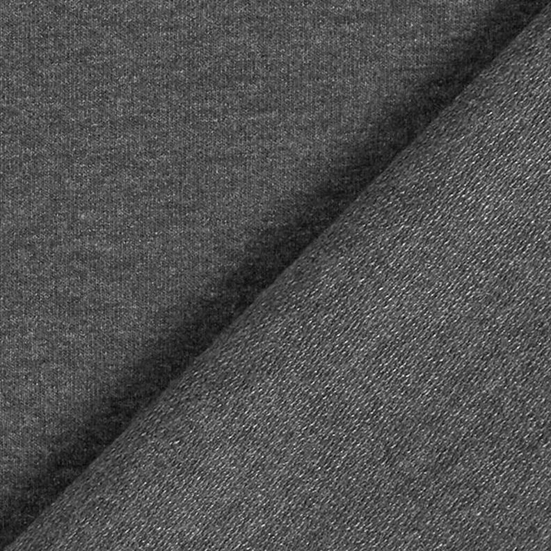 Lätt french terry melange – granit,  image number 5