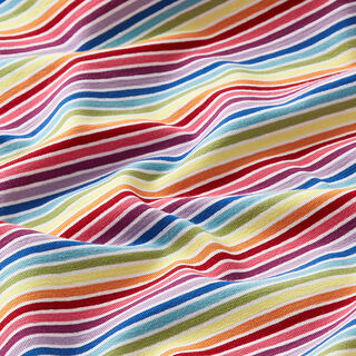 Bomullsjersey Regnbågsspiraler – vit/färgmix | Stuvbit 90cm, 