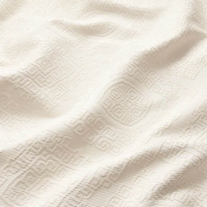 Dekorationstyg Jacquard dekorativa romber 275 cm – yllevit,  image number 2
