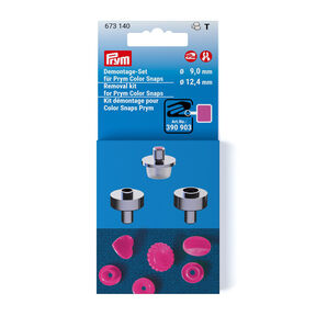 Monteringsset Color Snaps [Ø 9 + 12,4 mm] | Prym – silvermetallic, 
