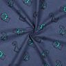 Bomullsflanell fräcka dinosaurier | Poppy Fabrics – jeansblå/smaragdgrön,  thumbnail number 3