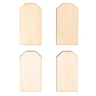 Trädekor Hänge Skylt Set[ 7-10  x 5-9 cm ] | Rico Design – natur, 