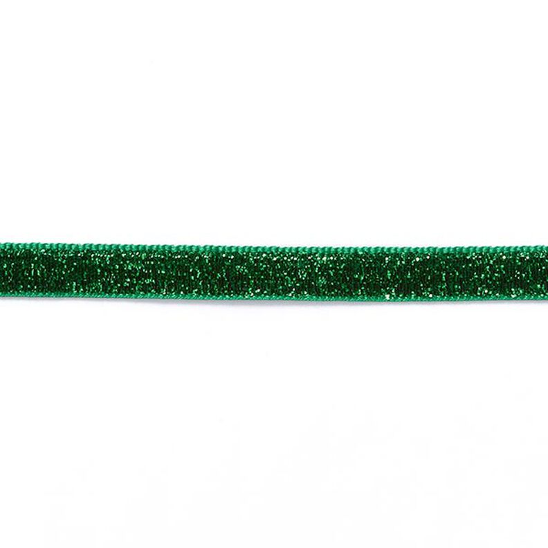 Sammetsnöre Metallisk [10 mm] – grangrön,  image number 2