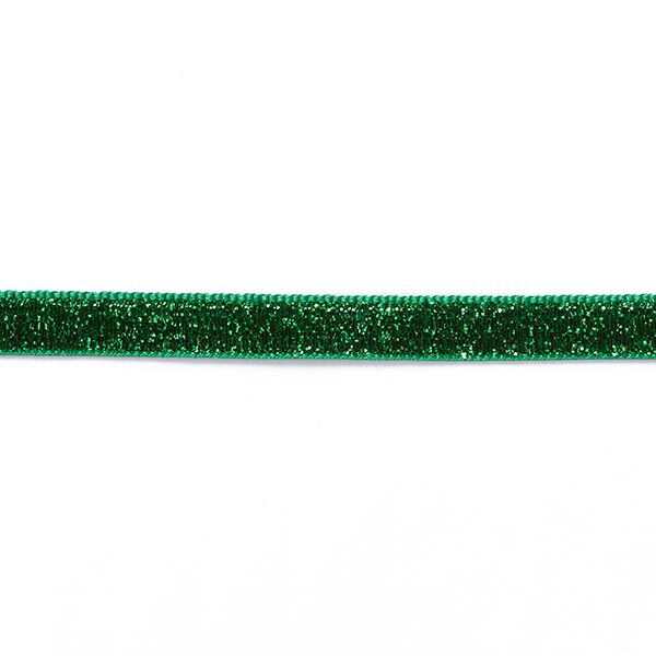 Sammetsnöre Metallisk [10 mm] – grangrön,  image number 2