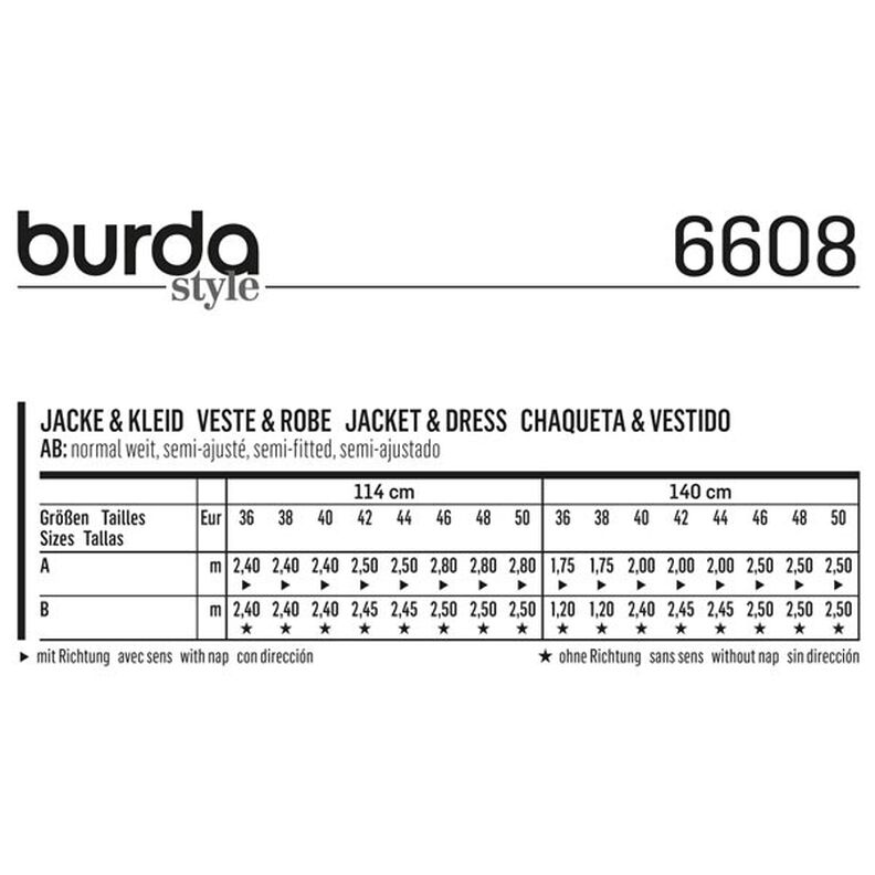 Jacka/Klänning, Burda 6608,  image number 5