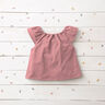 Muslin/Dubbel-krinkelväv Hjärtan Folietryck | by Poppy mörk gammelrosa/guldmetallic,  thumbnail number 7
