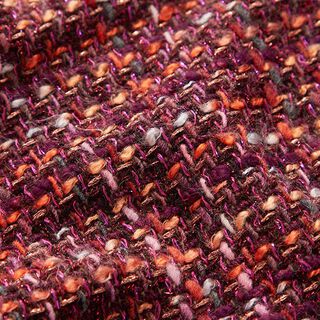 Bouclé ny ullmix Lurex – merlot, 