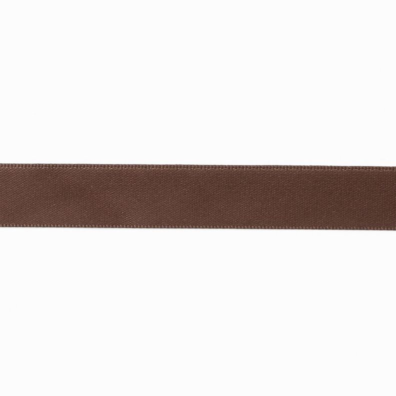 Satinband [15 mm] – mörkbrun,  image number 1