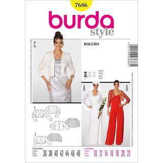 Jacka / Bolero, Burda 7686, 