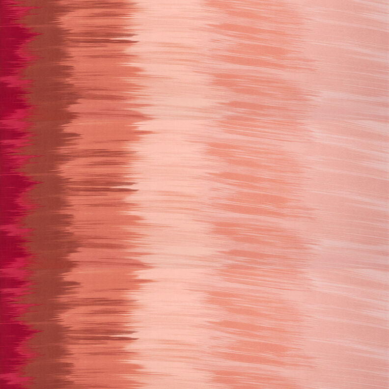 Viskosjersey färggradient längsgående ränder – mörkröd/apricot,  image number 1