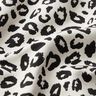 Dekorationstyg Jacquard leopardmönster – elfenbensvit/svart,  thumbnail number 2