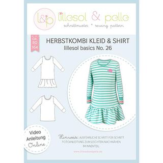 Höstkombination Klänning & tröja, Lillesol & Pelle No. 26 | 80 - 164, 
