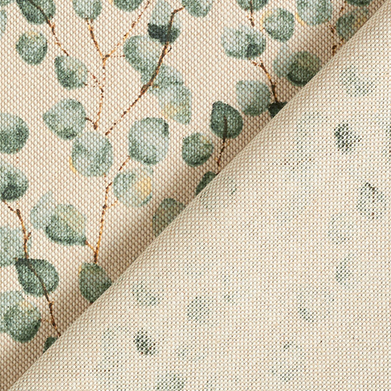 Dekorationstyg halvpanama mini eukalyptus – vass/natur,  image number 4