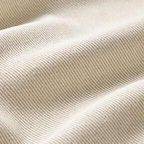 Dekorationstyg Kypert (twill) tv&aring;f&auml;rgat &ndash; ljusbeige/natur, 