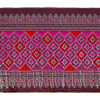 Jacquardbård Ikat – pink, 