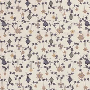 Bomullstyg Poplin skandinaviska julgransdekorationer – ljusbeige, 