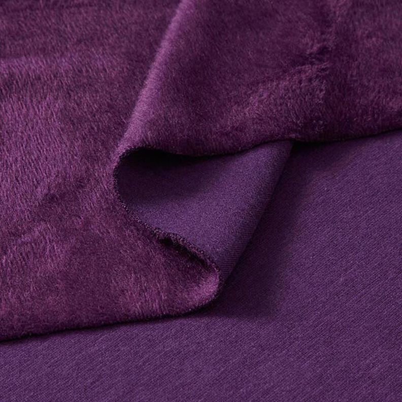 Alpfleece Mjuk sweat Enfärgat – aubergine,  image number 4