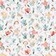 Mysfleece präglade prickar och blommor – vit,  thumbnail number 1