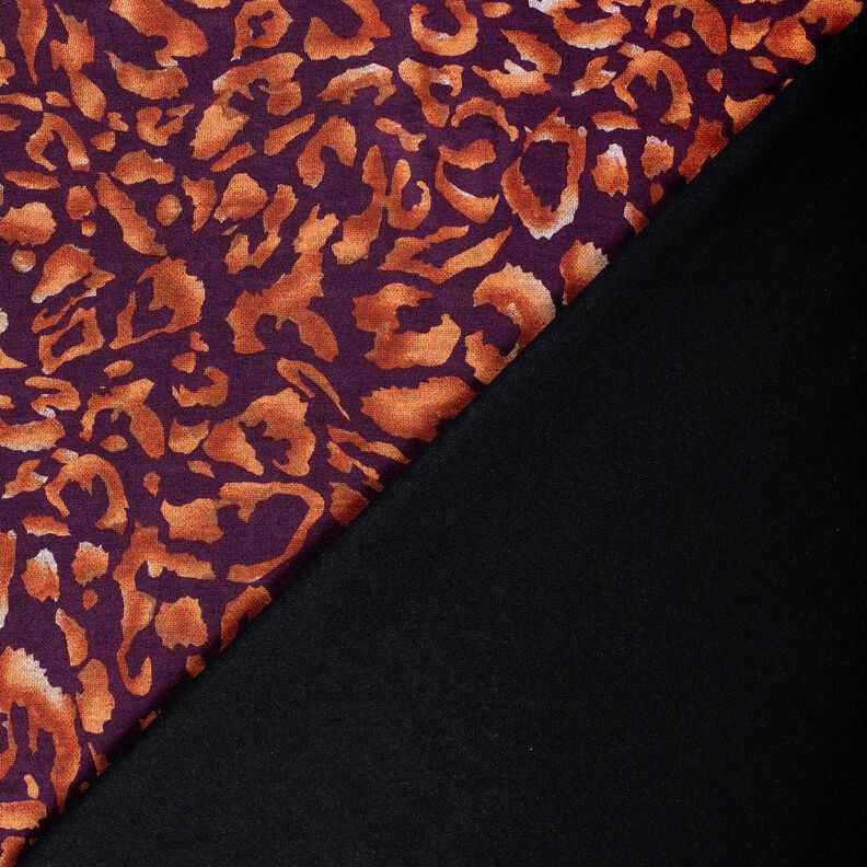 Romanitjersey leopardmönster – aubergine/terracotta, image number 4