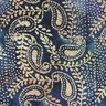 Fin bomullsbatist Batik Paisley – havsblå/sand,  thumbnail number 1