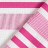 Viskosjersey krinklad – vit/pink,  thumbnail number 5