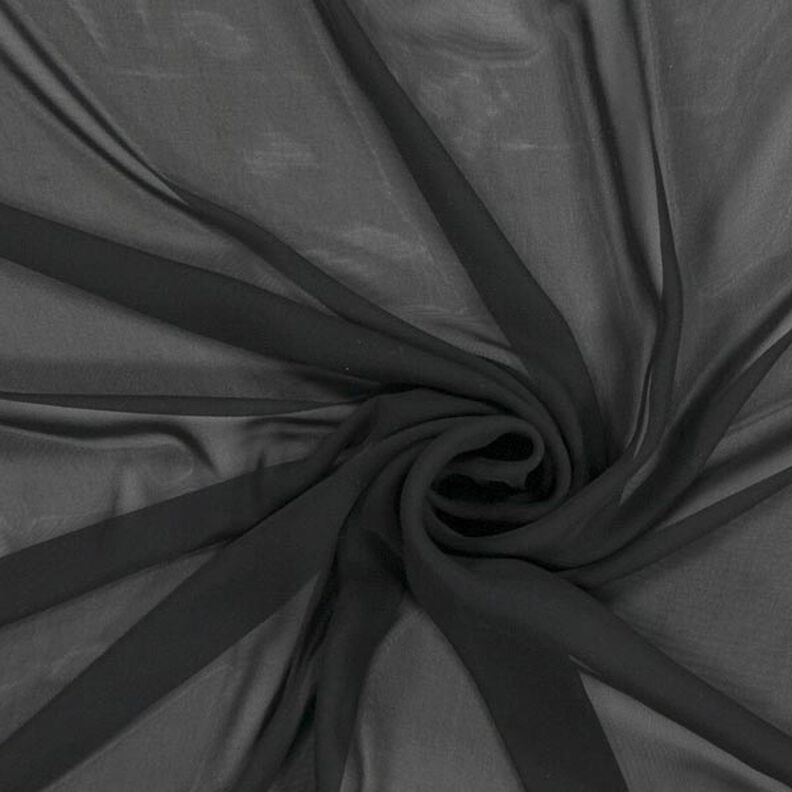 Chiffon – svart,  image number 1