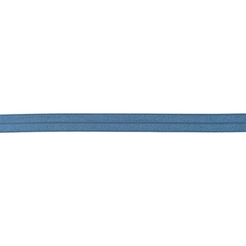 Elastistiskt infattningsband  blank [15 mm] – jeansblå,  image number 1