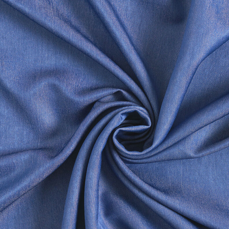 viskos chambrey enfärgad – jeansblå,  image number 1
