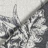 dekorationspanel Gobeläng rådjur med edelweiss – grått,  thumbnail number 4