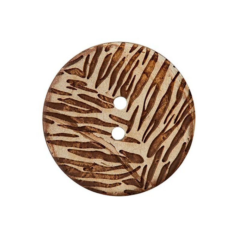 Kokosnötknapp 2-håls – beige,  image number 1