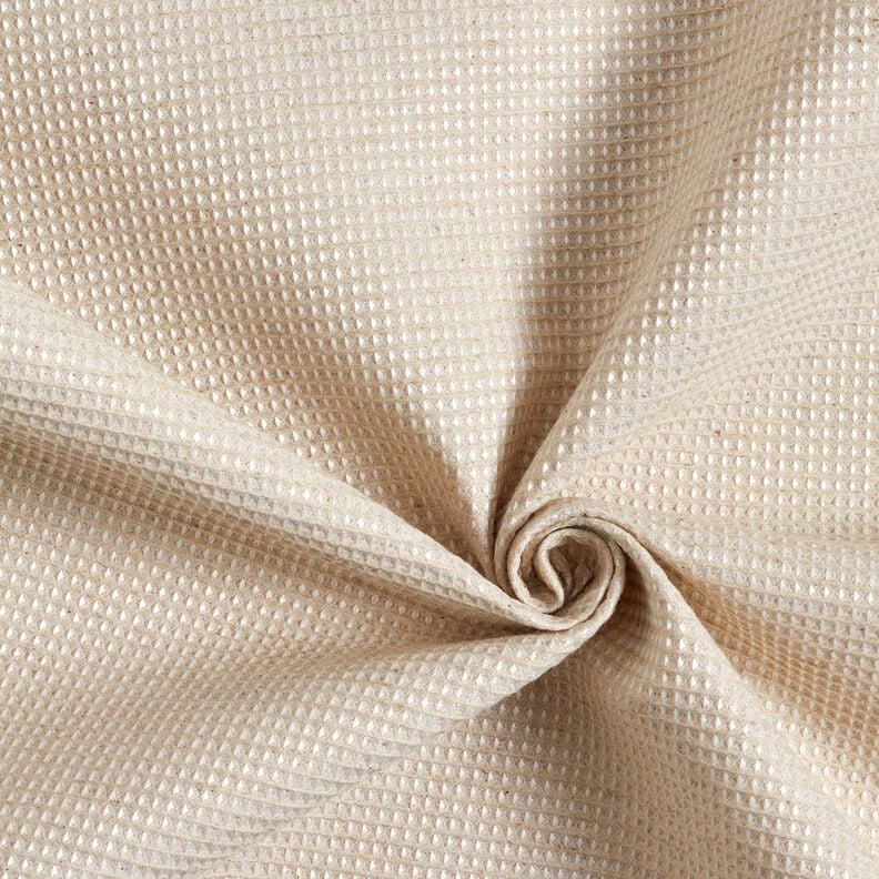 Dekorationstyg Jacquard v&aring;ffelm&ouml;nster &ndash; natur,  image number 1