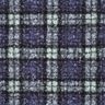 Stickad Bouclé Check – lila/ljus mint,  thumbnail number 1