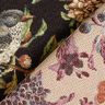 Dekorationstyg Gobeläng blommor och fåglar – svart/grön,  thumbnail number 4