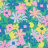 Behandlad bomull Pastellblommor | Poppy Fabrics – gräsgrönt/rosa,  thumbnail number 7