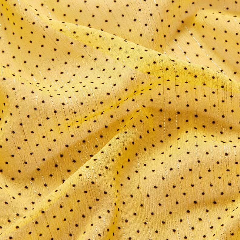 chiffong glitterränder och prickar – citrongul, image number 2