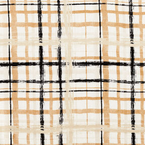 linneviskosmix abstrakta rutor – natur/beige, 