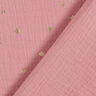 Muslin/Dubbel-krinkelväv Hjärtan Folietryck | by Poppy mörk gammelrosa/guldmetallic,  thumbnail number 5