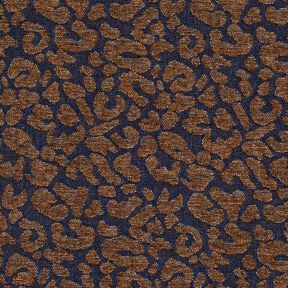 byxtyg i denim-look med leopardmönster – mellanbrunt/nattblå, 
