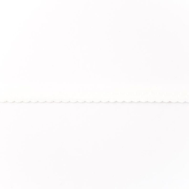 Elastistiskt infattningsband Spets [12 mm] – yllevit,  image number 1