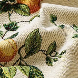 Dekorationstyg Gobeläng frukter – ljusbeige/kaminrött, 
