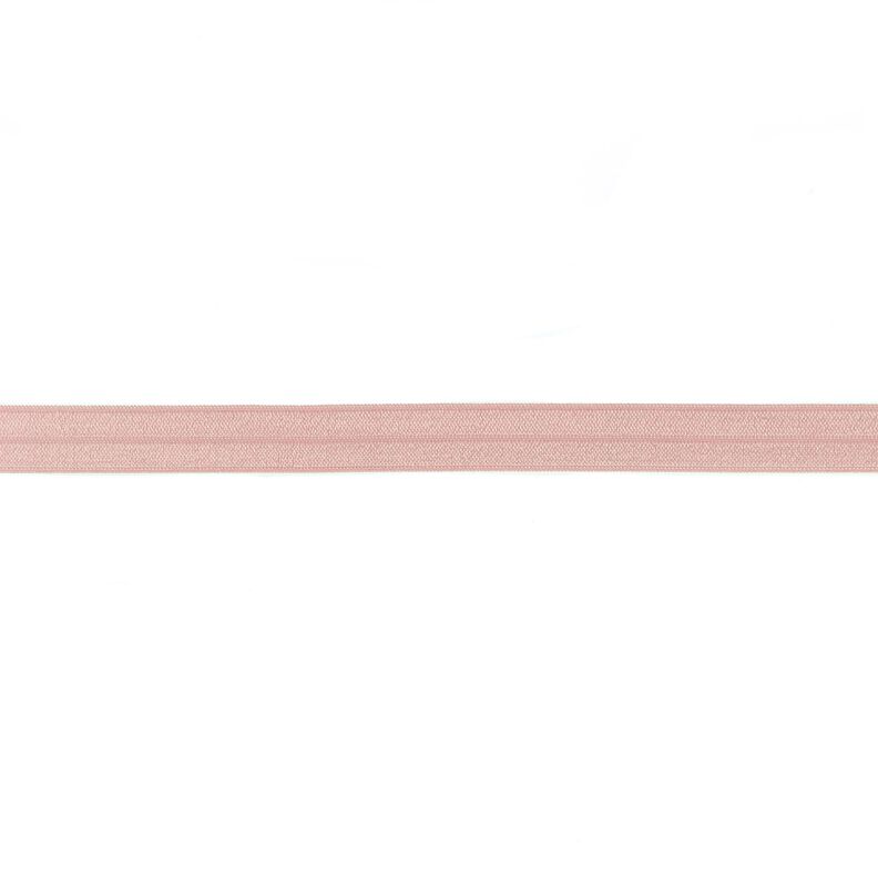 Elastistiskt infattningsband  blank [15 mm] – ljus gammelrosa,  image number 1