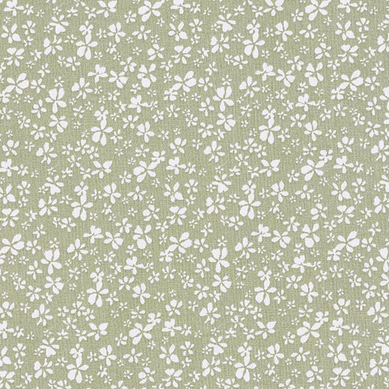 Bomullstyg Kretong Små blommor – khaki,  image number 1