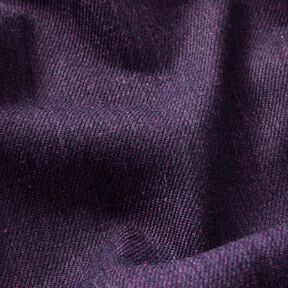 Denim/bomullsmix melange – aubergine, 