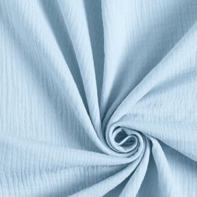 Muslin/Dubbel-krinkelväv – babyblå, 