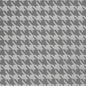 Fodertyg Jacquard hundtandsmönster – ljusgrått/mörkgrå, 