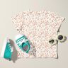 Bomullsjersey rosa blommor – elfenbensvit,  thumbnail number 5