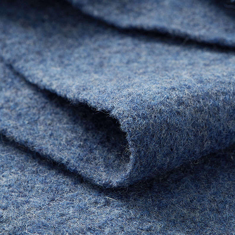 Ull Valkloden Melange – jeansblå,  image number 4