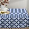 Dekorationstyg Canvas batikcirklar – indigo/vit,  thumbnail number 8